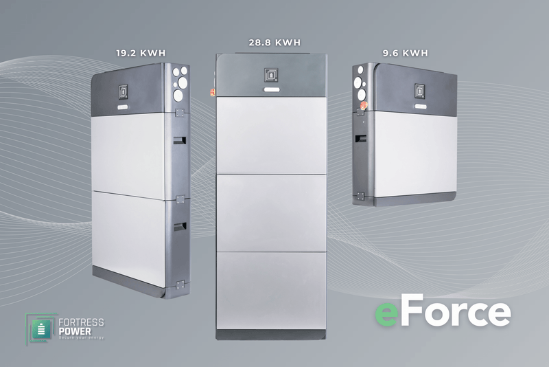 Fortress Power eForce 19.2kWh Stackable Lithium Iron Phosphate Battery (400Ah)