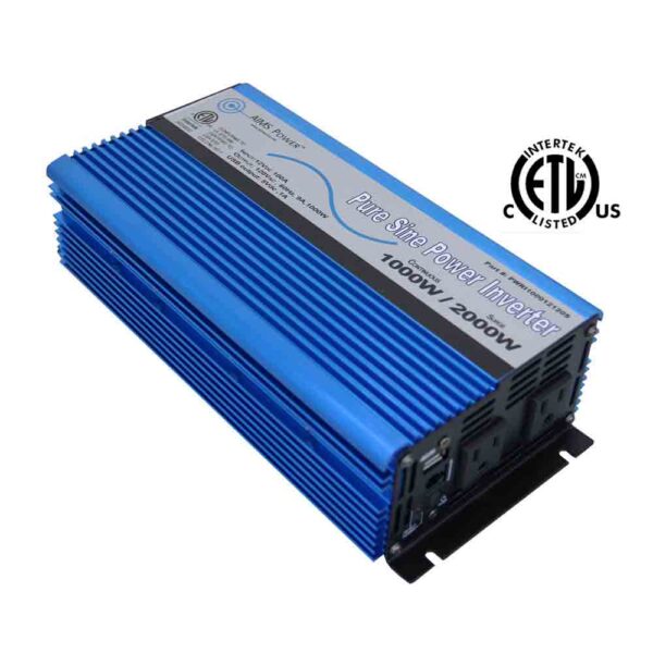 Aims Power 1000 Watt Pure Sine Power Inverter Kit