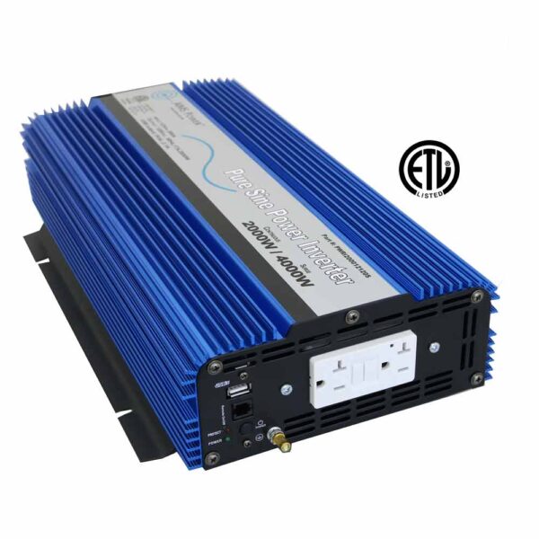 Aims Power 2000 Watt Pure Sine Power Inverter Kit