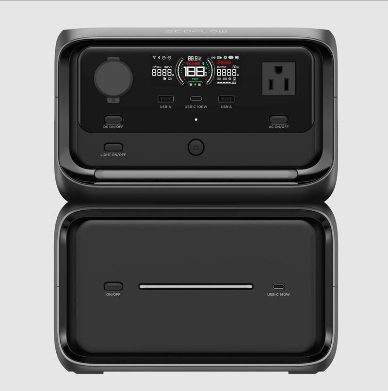 EcoFlow RIVER 3 Max Plus Portable Power Station (RIVER 3 Plus + Extra Battery 600) (600W | 858Wh)