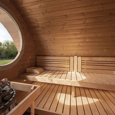 SaunaLife Model G11 Outdoor Sauna | 8 Persons
