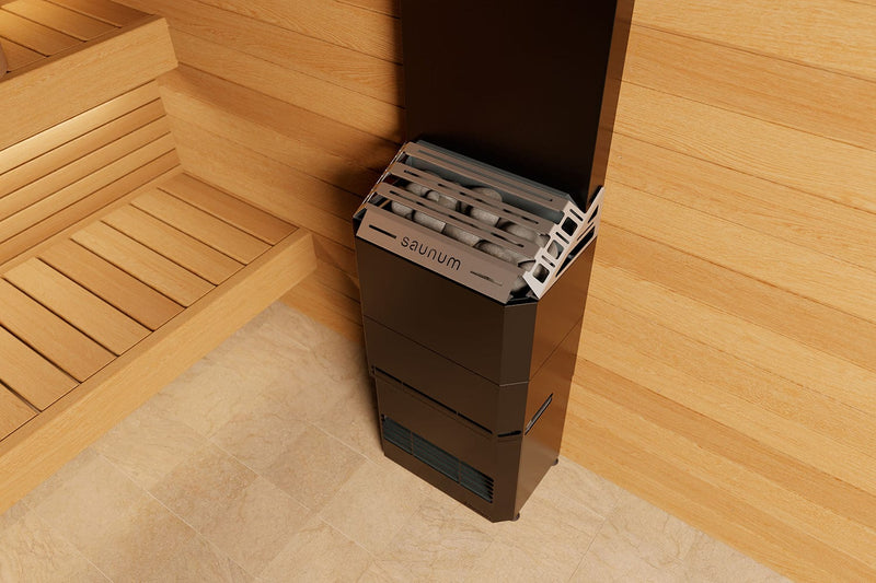 Saunum Air 5 Sauna Heater Air Series, 4.8kW Sauna Heater w/Climate Equalizer, Stainless