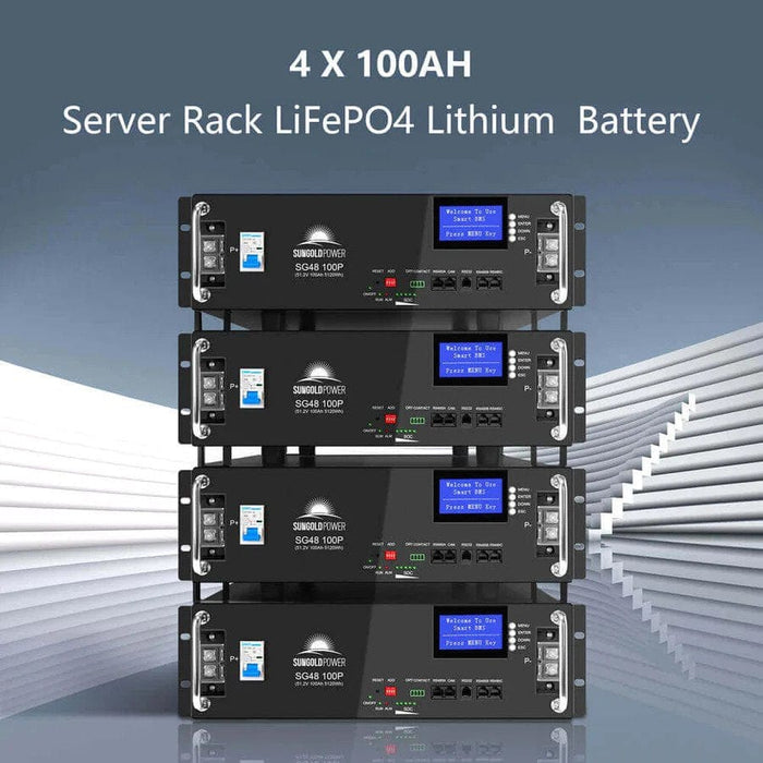 server rack with 4pcs 100ah