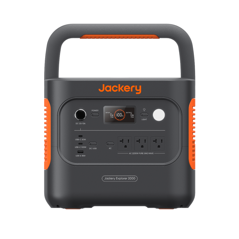 Jackery Explorer 2000 v2 Portable Power Station Solar Generator (2200W | 2042Wh)