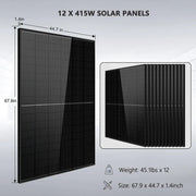 solar panels 12pcs 415w