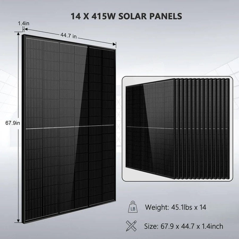 solar panels 14pcs 415w