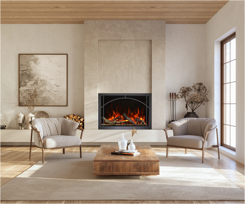 Amantii Traditional Lumina 33" Indoor/Outdoor Built-In Smart Electric Fireplace