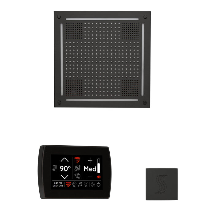 ThermaSol Wellness Steam Package with SignaTouch Control, HydroVive 18 Rainhead, SteamVection Square