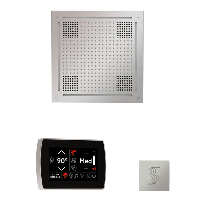 ThermaSol Wellness Steam Package with SignaTouch Control, HydroVive 18 Rainhead, SteamVection Square