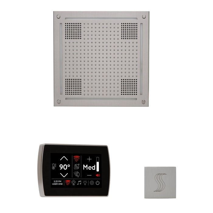 ThermaSol Wellness Steam Package with SignaTouch Control, HydroVive 18 Rainhead, SteamVection Square