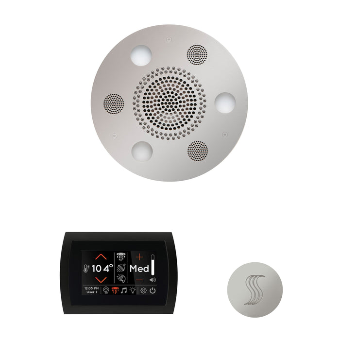 ThermaSol Wellness Steam Package with SignaTouch Control, Serenity Round Rainhead, SteamVection Round