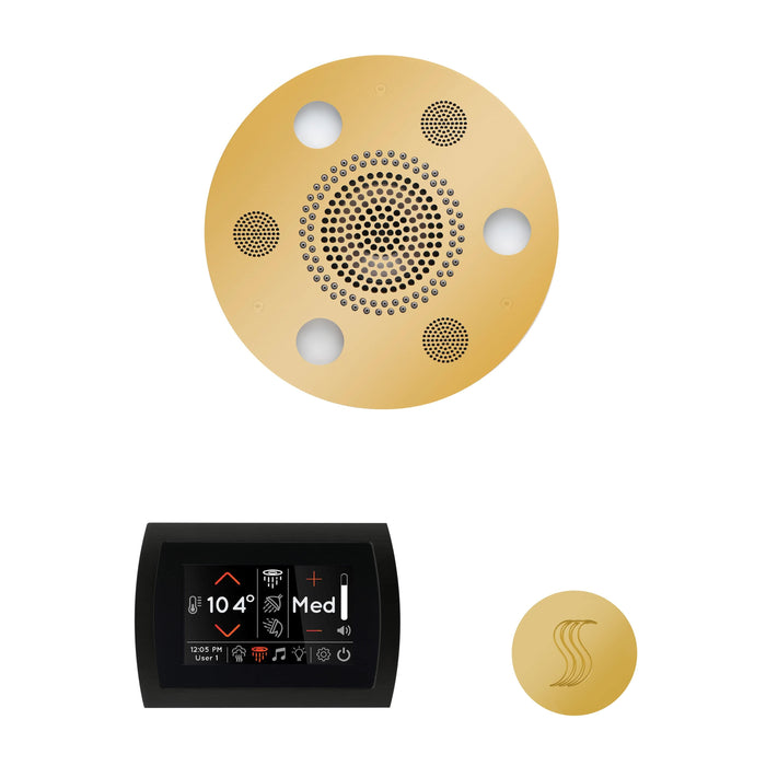 ThermaSol Wellness Steam Package with SignaTouch Control, Serenity Round Rainhead, SteamVection Round