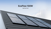 100W rigid solar panel in the roof
