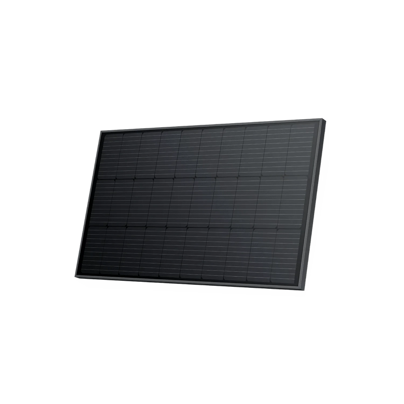 100W rigid solar panel side angle