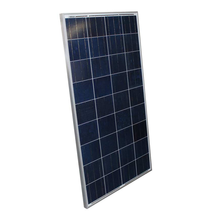 Aims Power 120 Watt Monocrystalline Solar Panel Front View