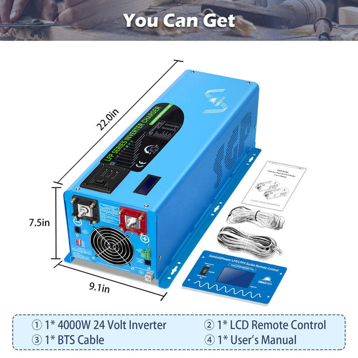 SunGold Power 4000W DC 24V Low Frequency Split Phase Inverter