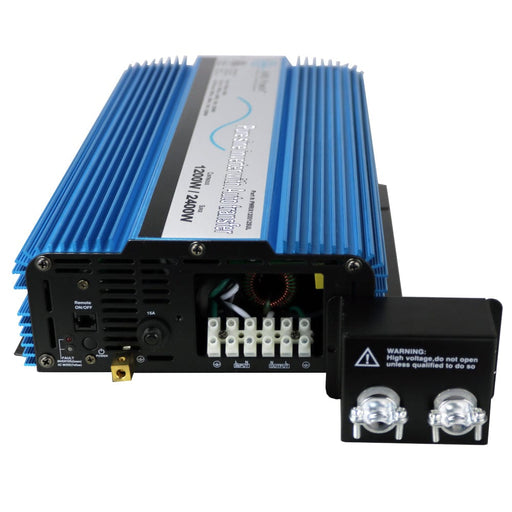 Aims Power 1200W Pure Sine with Transfer Switch - Hardwire UL Listed Front View