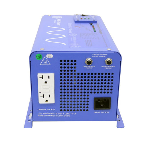 Aims Power 1500 Watt 12V Pure Sine Inverter Charger Front View