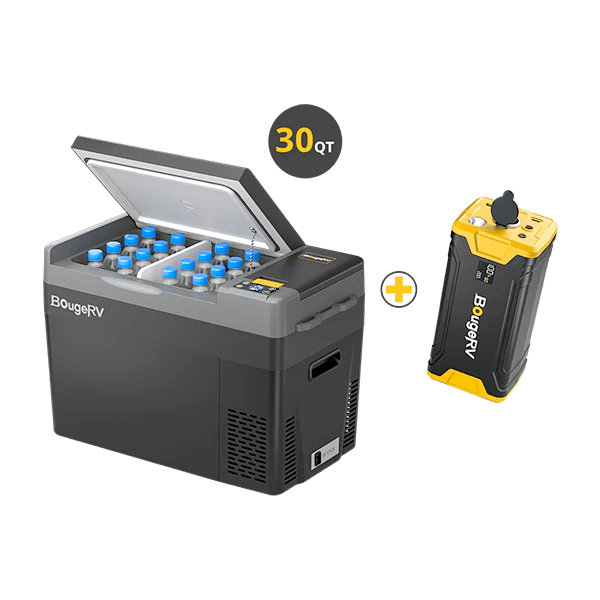 BougeRV CRPRO30 30 Quart 12V Portable Car Fridge Freezer