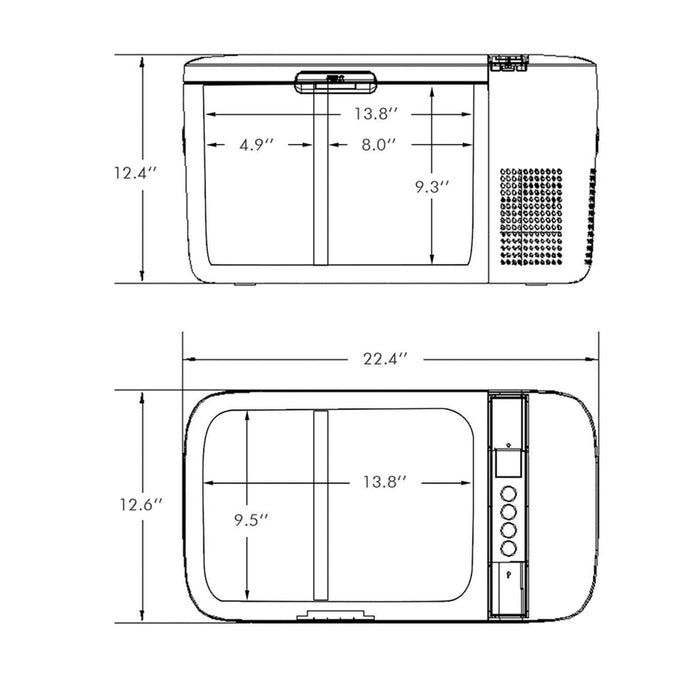 ICECO 21QT GO20 Dual Zone Fridge Freezer | ICECO - www.icecofreezer.com