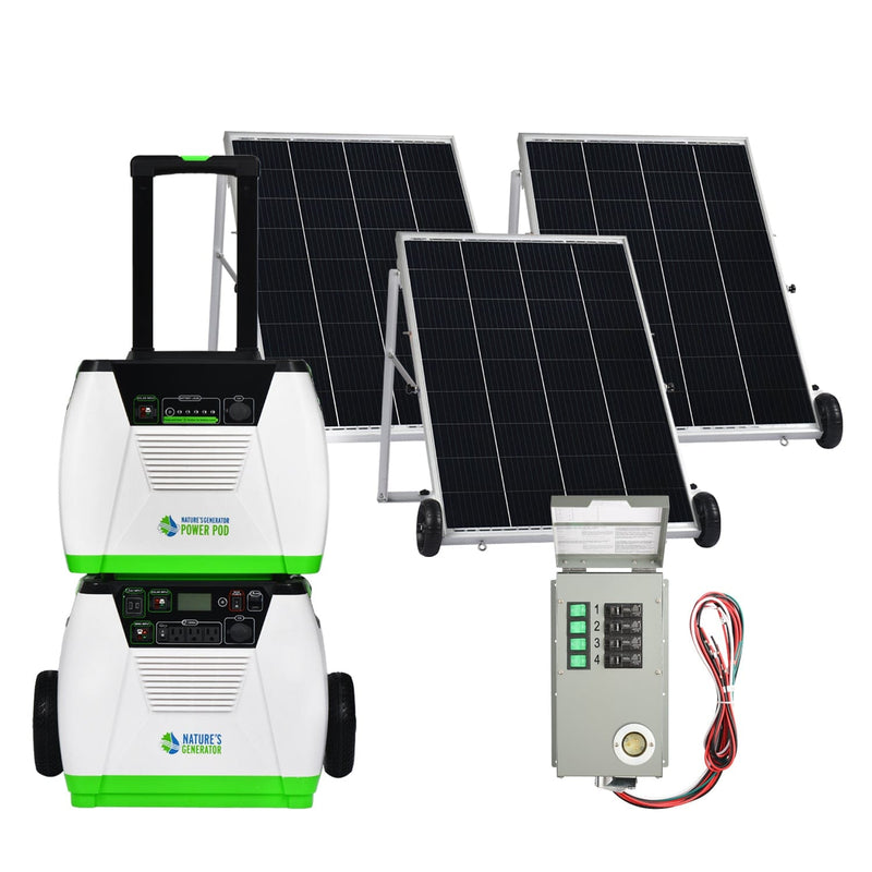 Nature's Generator 1800W Platinum PE System Solar Power Transfer Kit