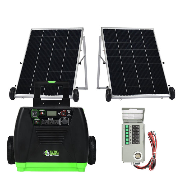 Nature's Generator Elite 3600W Gold PE System Solar Power Transfer Kit