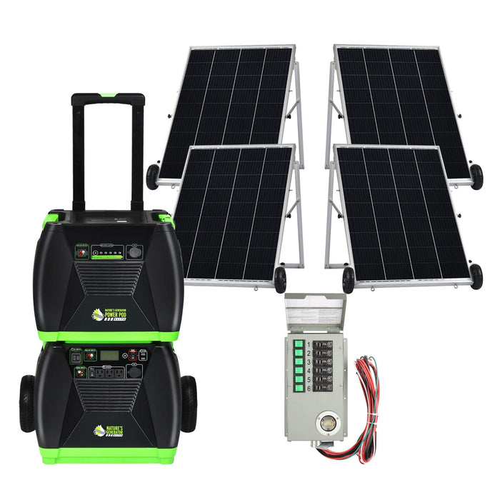Nature's Generator Elite 3600W Platinum 3600W PE System Solar Power Transfer Kit