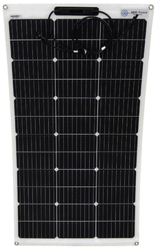 Aims Power 100 Watt Flexible Slim Solar Panel Front View