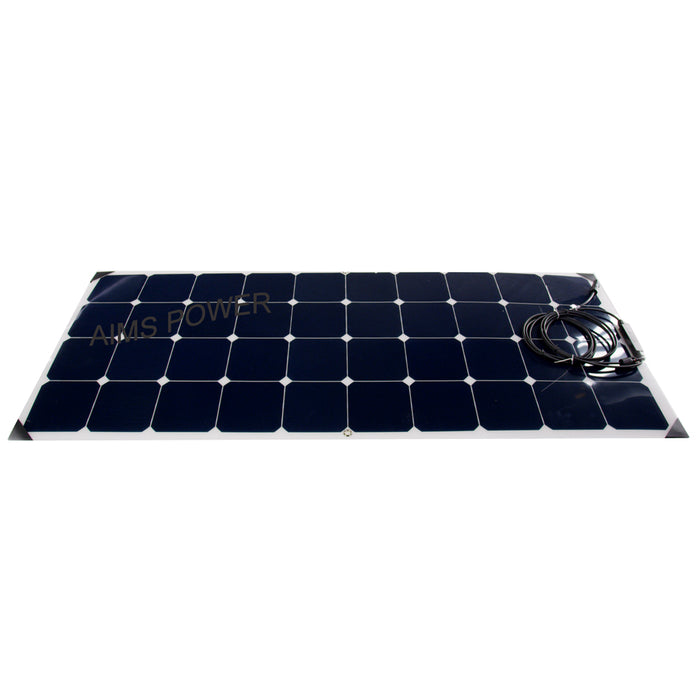 Aims Power 130 Watt Flexible Slim Solar Panel Main View