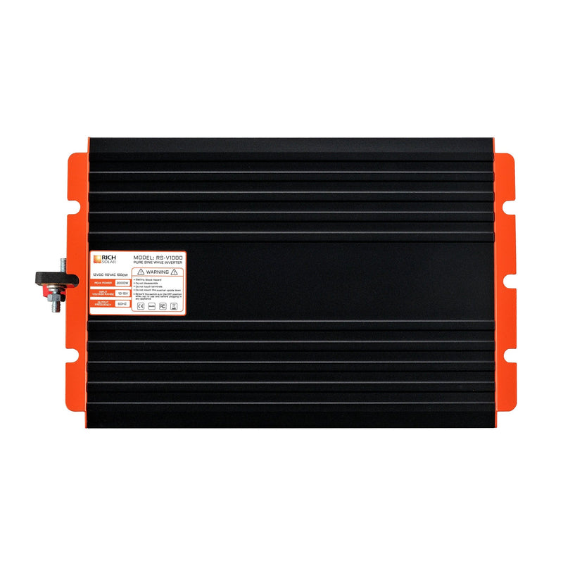 Rich Solar 1000W Inverter Safety Label