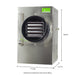 Small Stainless Steel Home Freezer Dryer Dimensions