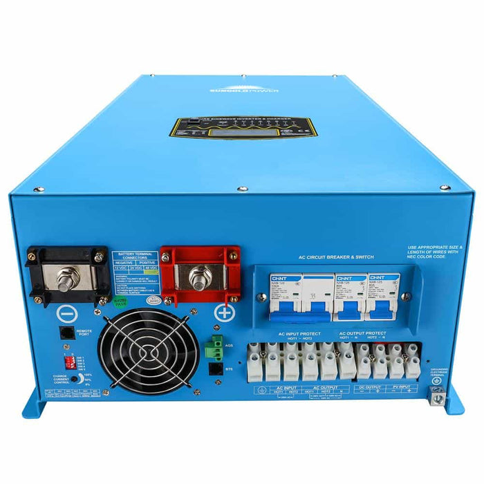 SunGold Split Phase Solar Inverter Charger Connections