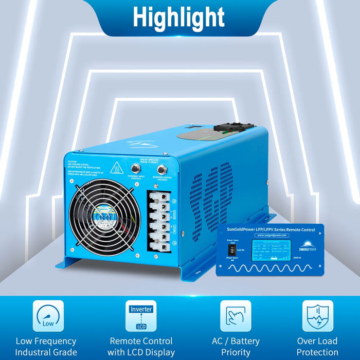 SunGold Power LFP Series Inverter Charger Features