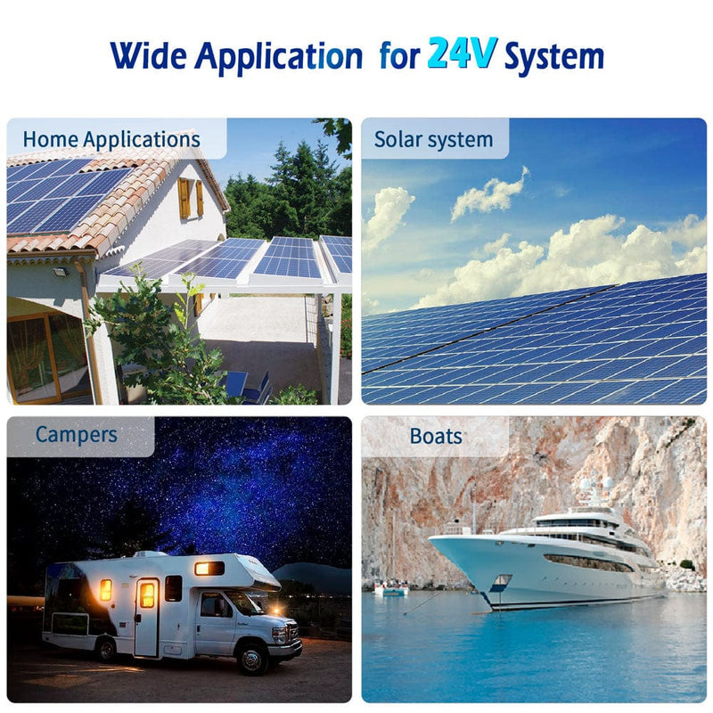 SunGold Power 3000W DC 24V Low Frequency Inverter wide application for 24V system, home applications, solar system, campers, boats