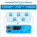 SunGold Power 4000W DC 12V Pure Sine Split Phase Inverter compatibility with various batteries