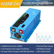 SunGold Power 4000W DC 24V Low Frequency Split Phase Inverter features