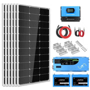 SunGold Power Off Grid Solar Kit 3000W Inverter 12VDC 120V Output LiFePO4 Battery 600 Watt Solar Back up and accessories