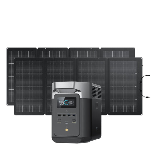 delta 2 with 2 220w solar panel