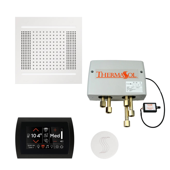 ThermaSol Total Wellness Package with SignaTouch Control, HydroVive 14 Rainhead, SteamVection Round