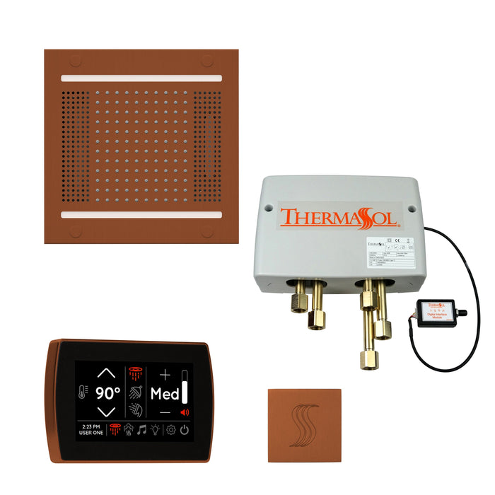 ThermaSol Total Wellness Package with SignaTouch Control, HydroVive 14 Rainhead, SteamVection Square