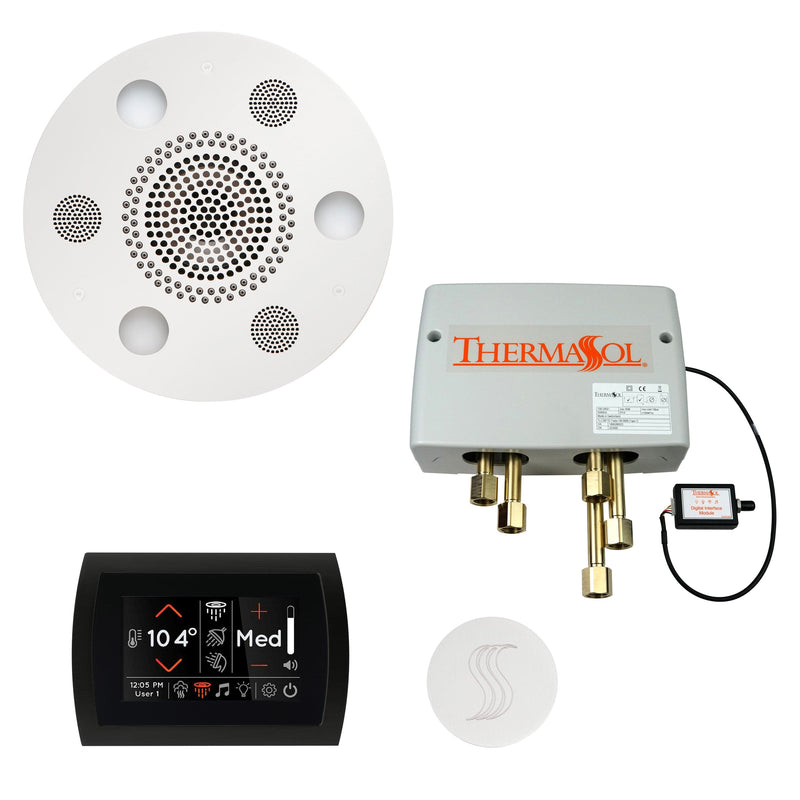 ThermaSol Total Wellness Package with SignaTouch Control, Serenity Round Rainhead, SteamVection Round