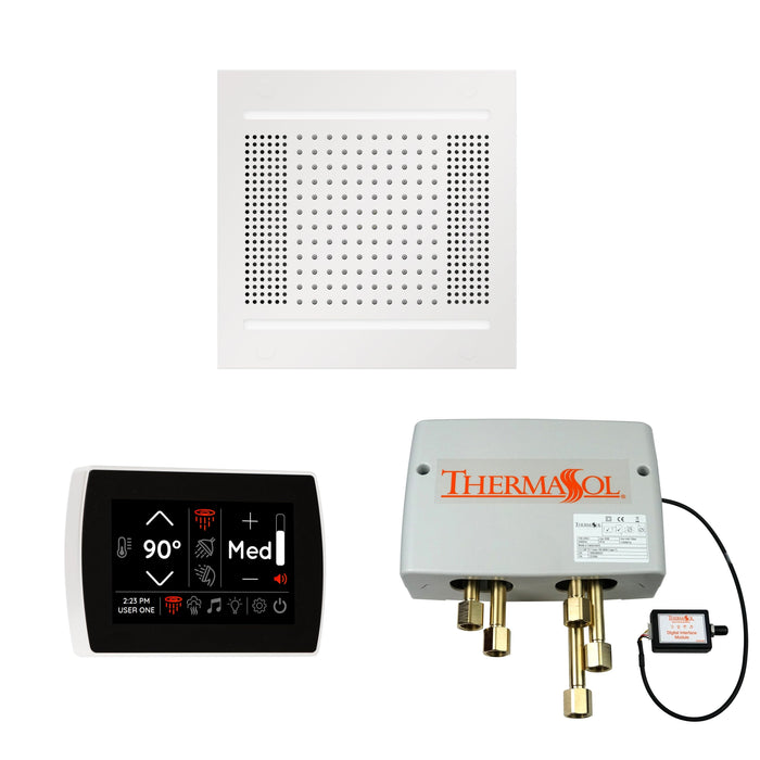 ThermaSol Wellness Shower Package with SignaTouch Square, HydroVive 14 Rainhead