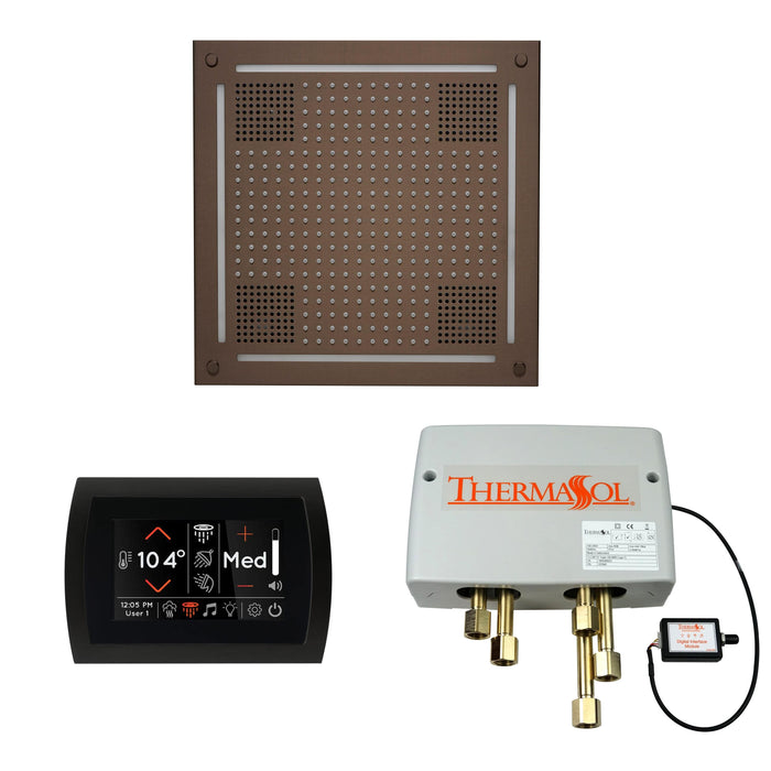 ThermaSol Wellness Shower Package with SignaTouch Round, HydroVive 18 Rainhead