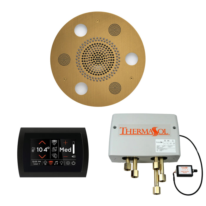 ThermaSol Wellness Shower Package with SignaTouch Control, Serenity Round Rainhead