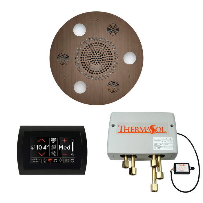 ThermaSol Wellness Shower Package with SignaTouch Control, Serenity Round Rainhead