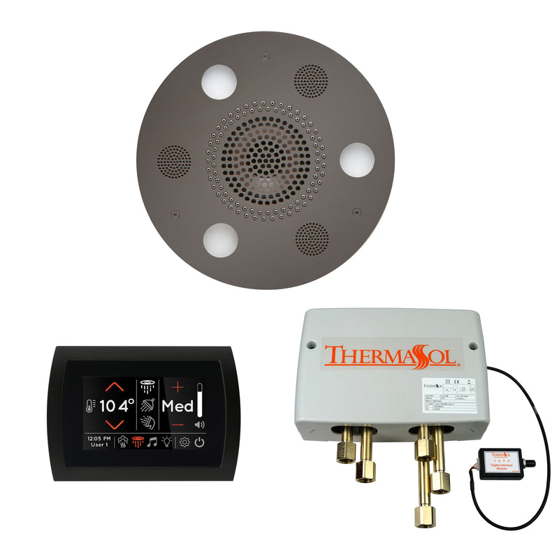 ThermaSol Wellness Shower Package with SignaTouch Control, Serenity Round Rainhead
