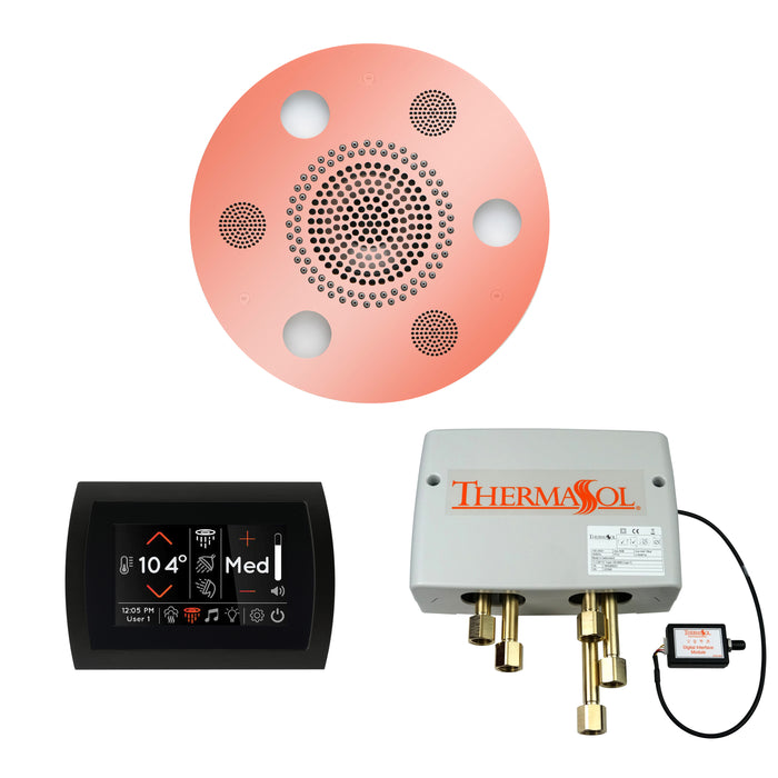 ThermaSol Wellness Shower Package with SignaTouch Control, Serenity Round Rainhead