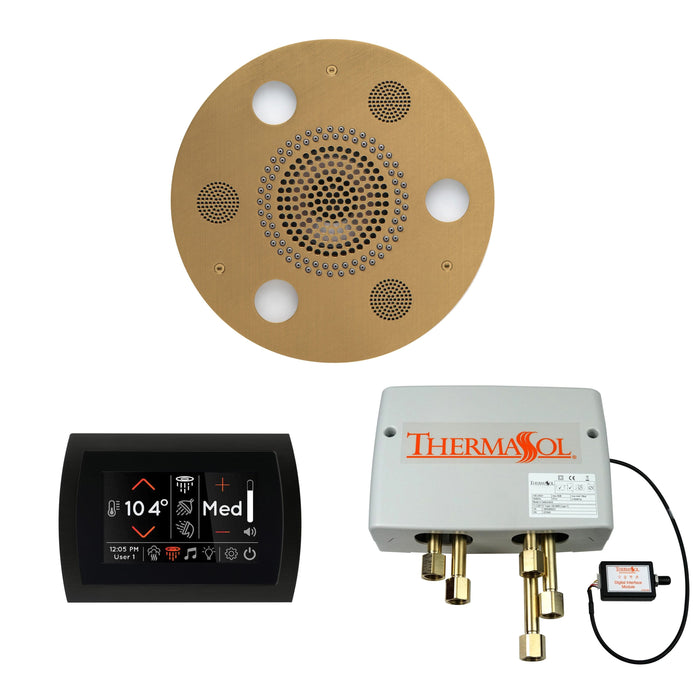 ThermaSol Wellness Shower Package with SignaTouch Control, Serenity Round Rainhead