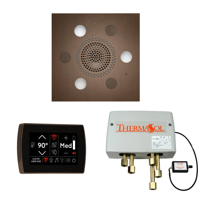 ThermaSol Wellness Shower Package with SignaTouch Control, Serenity Square Rainhead