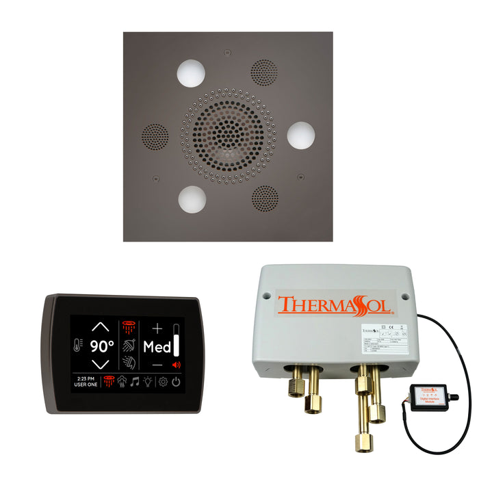 ThermaSol Wellness Shower Package with SignaTouch Control, Serenity Square Rainhead